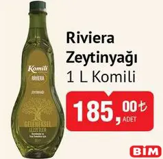 KOMİLİ RİVİERA ZEYTİNYAĞI 1 L